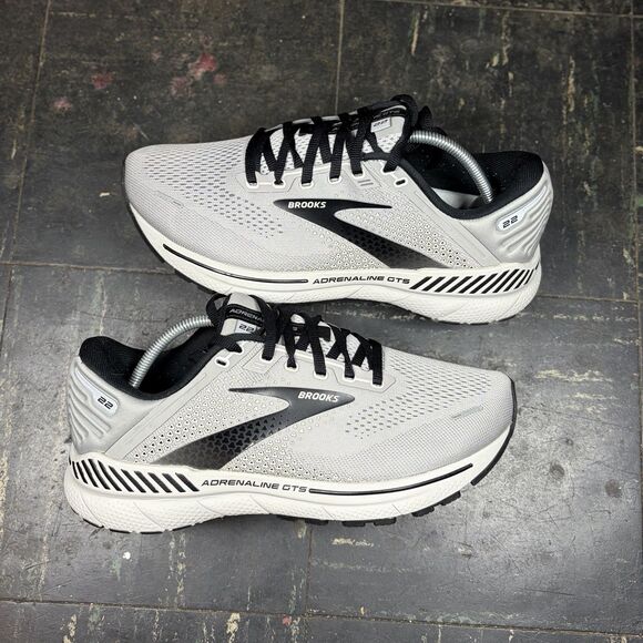 Brooks Adrenaline GTS 22 Sz 7.5 Running Shoes 1103664E012 Grey 4E Extra Wide - Picture 1 of 6